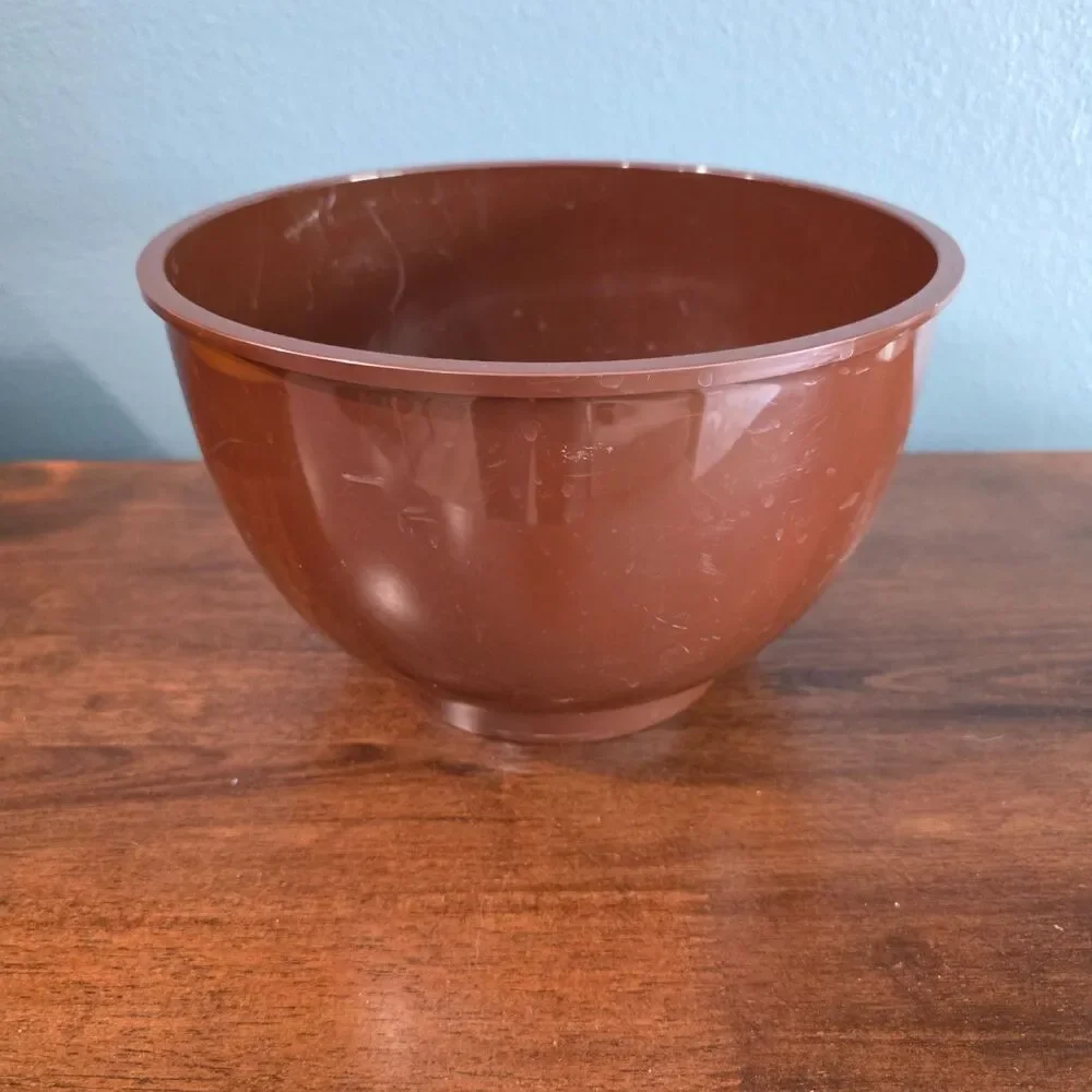 Vintage Dansk Gourmet Design Large Brown Mixing Bowl 10.5in Diameter 6.5in H